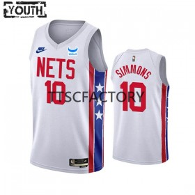 Dres Brooklyn Nets Ben Simmons 10 Nike 2022-23 Classic Edition Bijela Swingman - Dječji